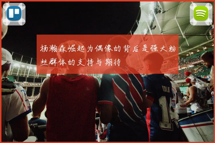 杨瀚森崛起为偶像的背后是强大粉丝群体的支持与期待